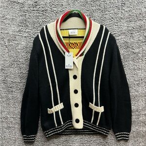 Women’s Monoki “Ace of Cups” handmade cashmere‎ cardigan sweater one size nwt